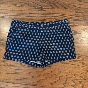 Navy Blue Polka Dot Women's Shorts